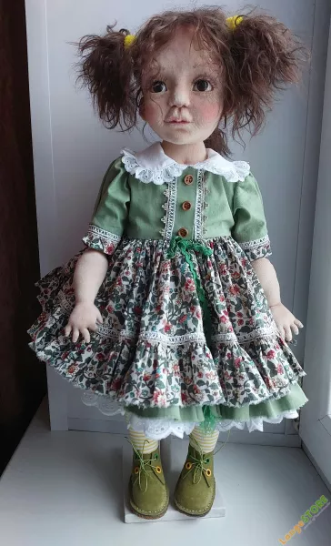 Текстильная кукла Жанна