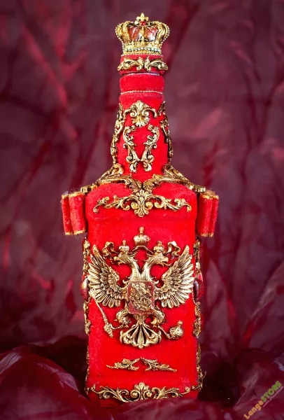 Бутылочка Российская Империя, Посуда, Москва, ручная работа, handmade
