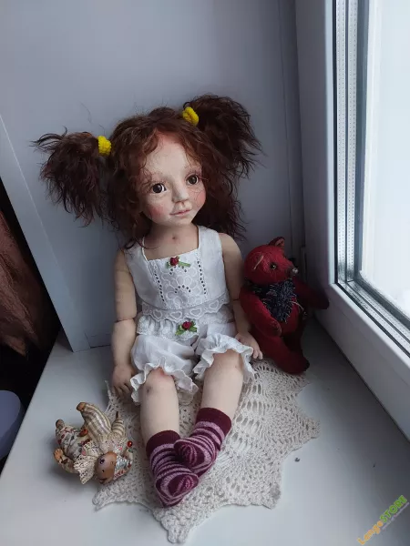 Текстильная кукла Жанна
