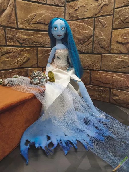 Кукла текстильная Эмили по мотивам "Corpse Bride"